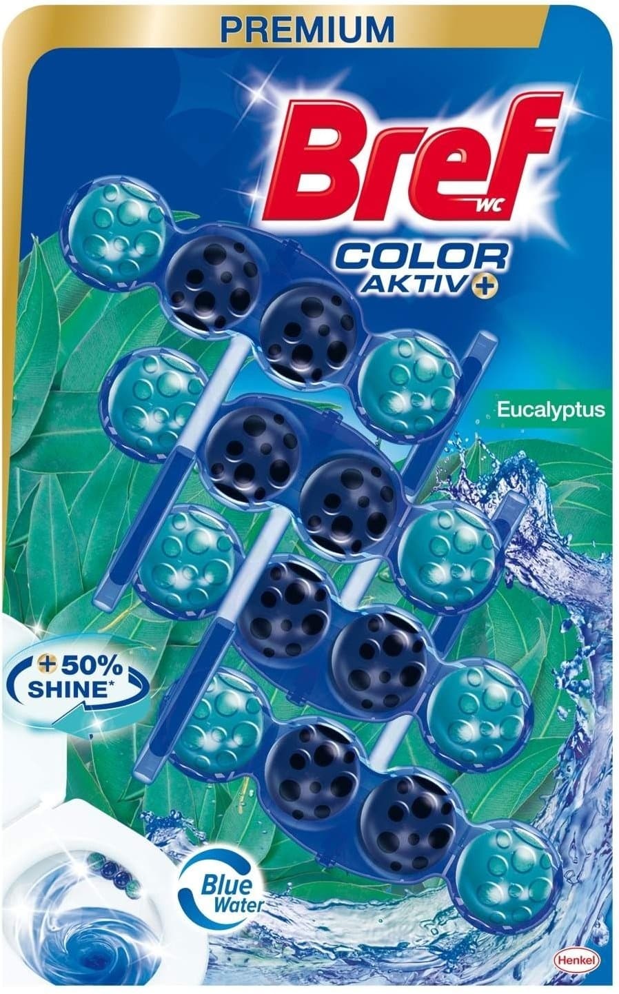 WC osvez.Bref color act.Eucal.4x50g-slika