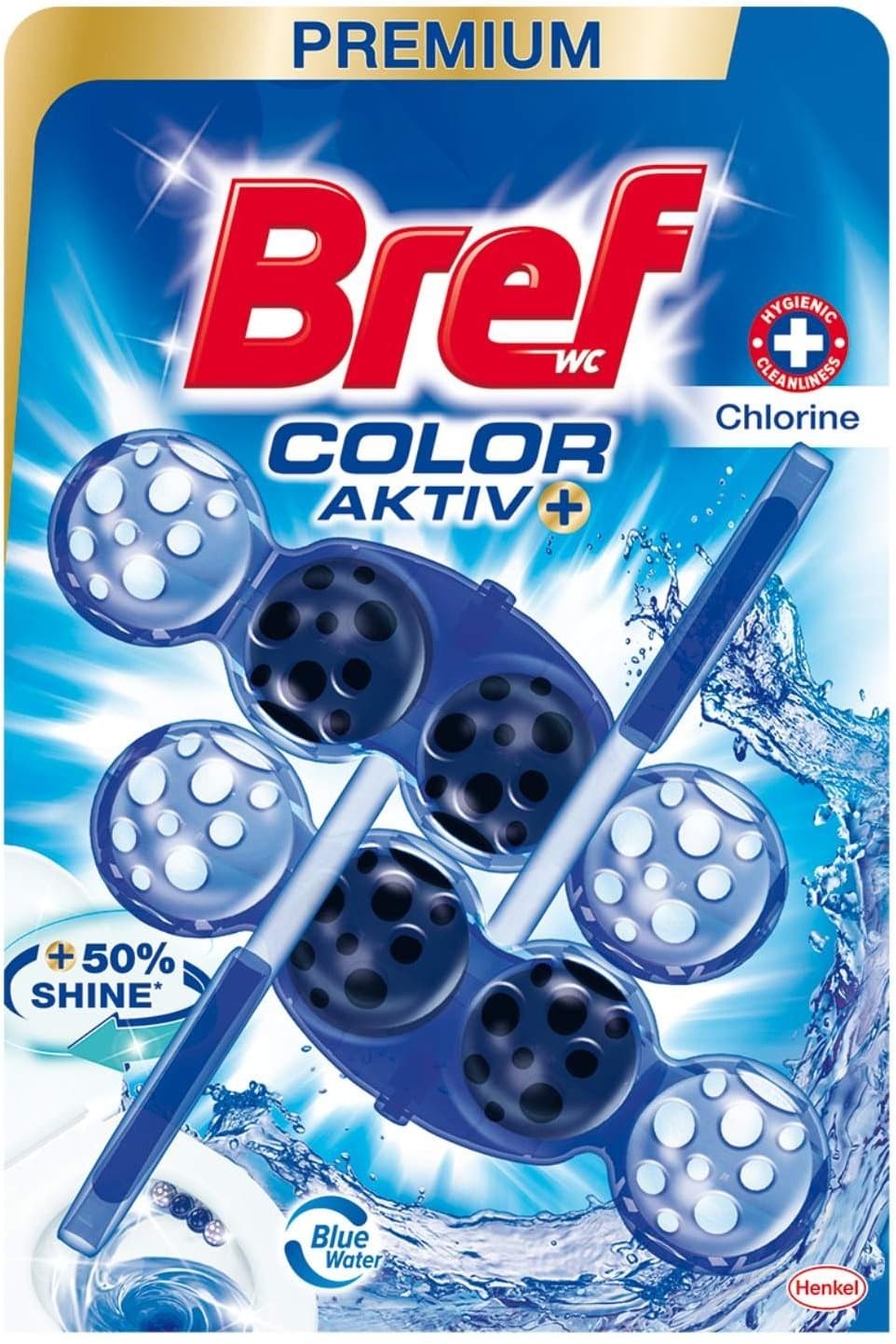 WC osv.Bref Blue Act.Chlorine 2x50g-slika