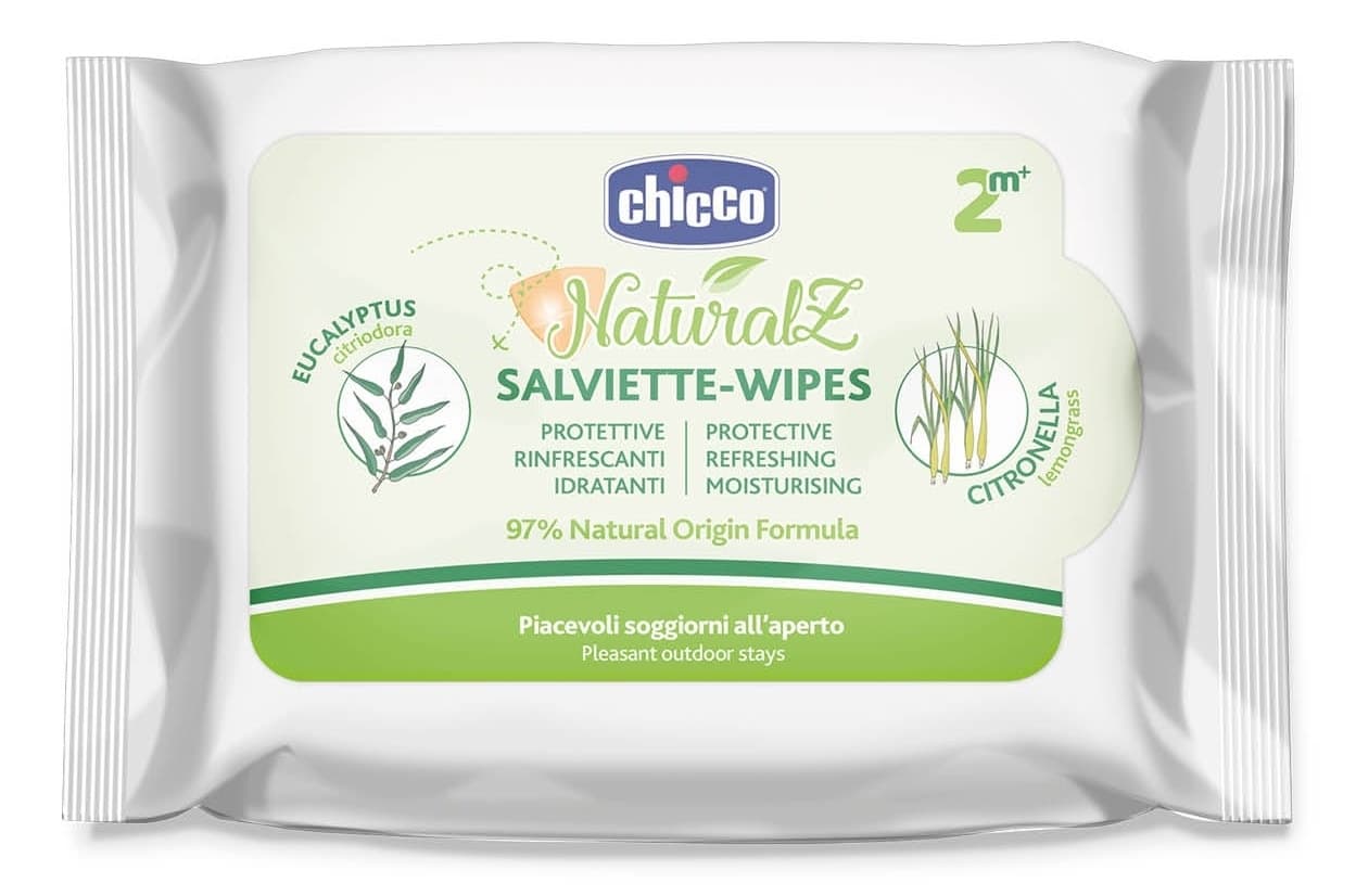 CHICCO Naturalz vlažne maramice protiv komaraca 20kom-slika