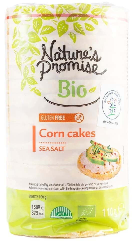 Kukuruzne galete NATURE'S PROMISE Bio gluten free 110g-slika