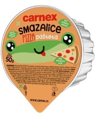 Pašteta CARNEX Smazalice pizza 50g-slika