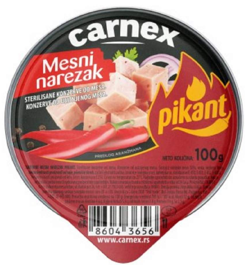 CARNEX Mesni narezak pikant 100g-slika
