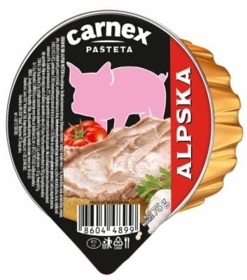 Pašteta CARNEX alpska 75g-slika