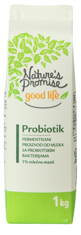 Jogurt NATURE'S PROMISE probiotik 1%mm 1kg-slika
