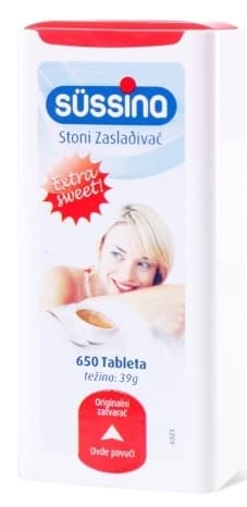 Zaslađivač SUSSINA 650 tableta-slika