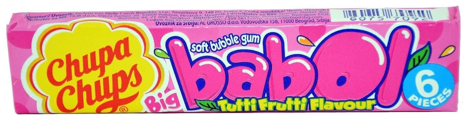 Žvaka CHUPA CHUPS Big babol tuti fruti 27,6g-slika