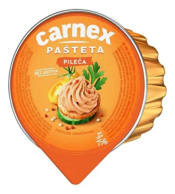 Pašteta CARNEX pileća 75g-slika