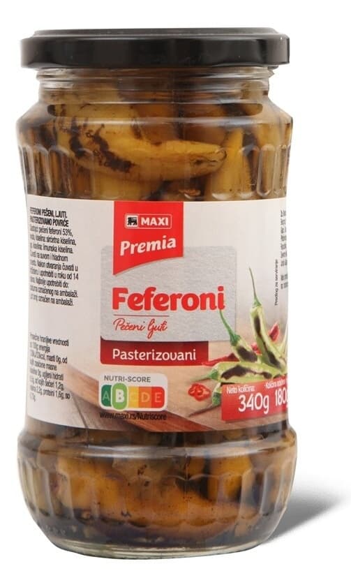 Feferone MAXI pečene pikant 340g-slika