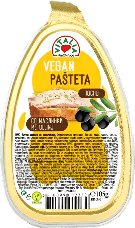 VITALIA veganska pašteta soja masline 105g-slika