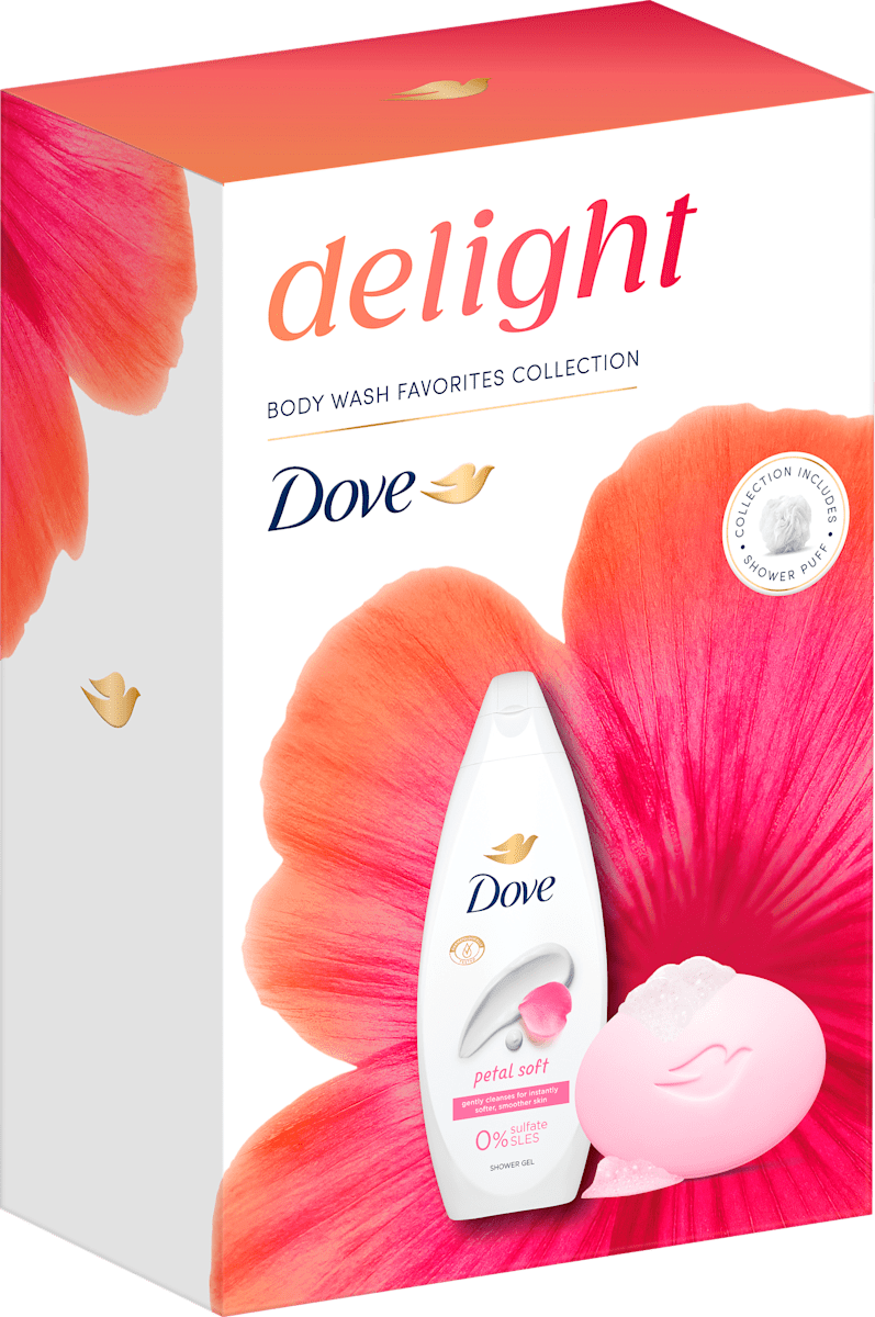 SET DOVE PETAL WOMEN (GEL+SAPUN+PUFNA)-slika