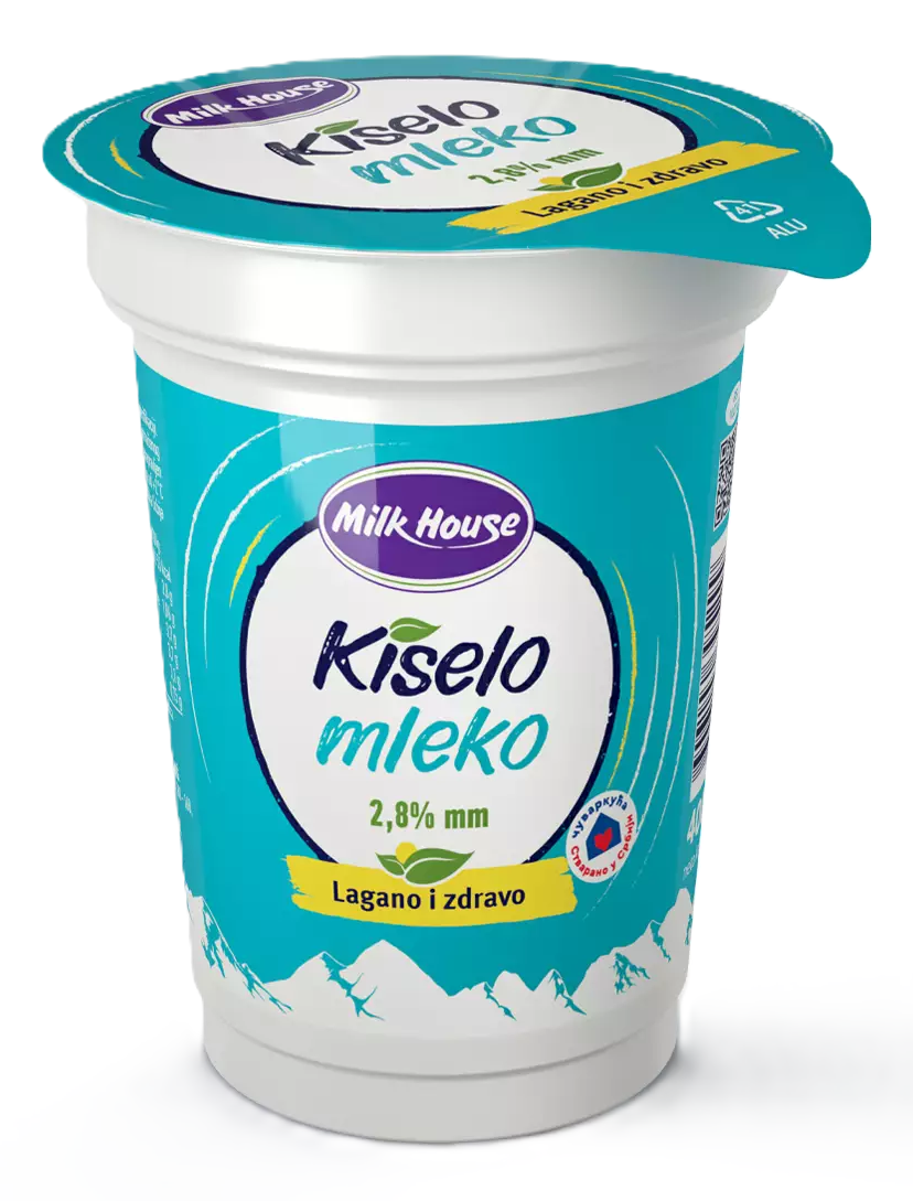 Kiselo mleko 2,8%mm casa Milk House 400g-slika
