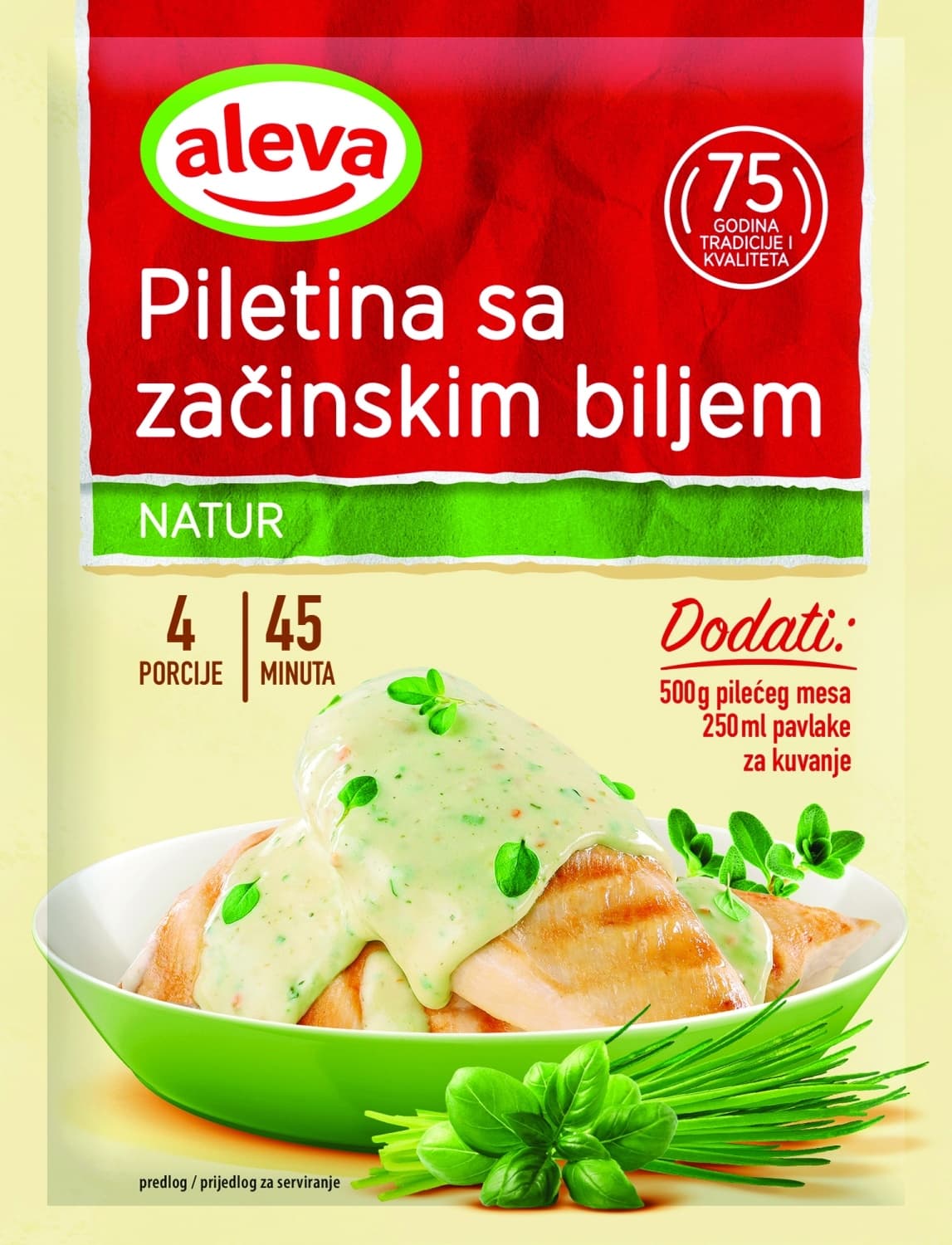 Dodatak ALEVA piletina sa začinskim biljem 33g-slika