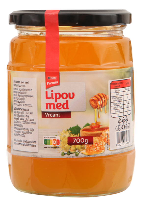 Med PREMIA Lipov 700g-slika