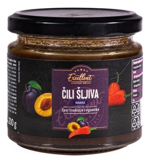 Džem EXCELLENT čili šljiva 200g-slika