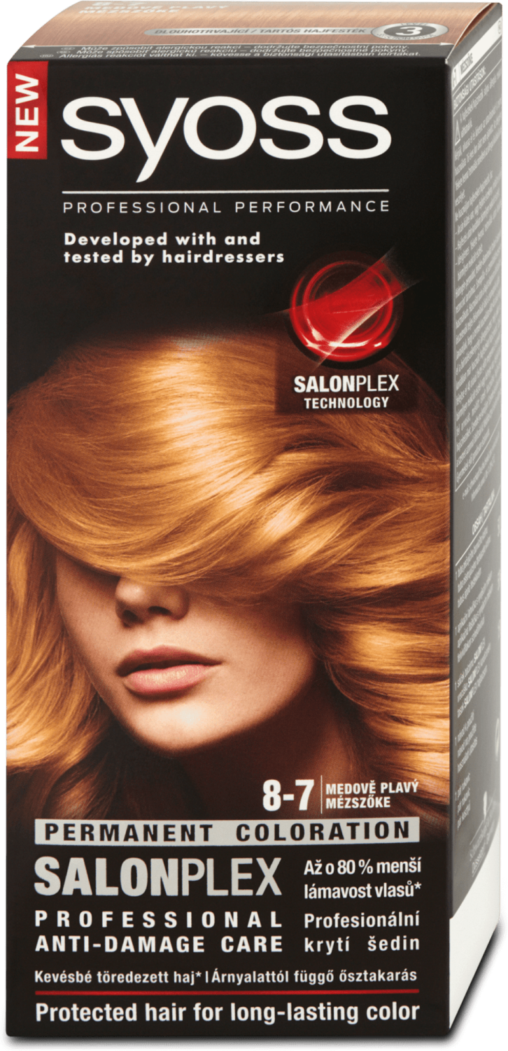BOJA ZA KOSU SYOSS 8-7 HONEY BLOND-slika