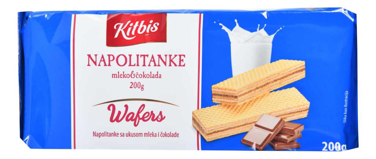 Napolitanka KITBIS mleko i čokolada 200g-slika