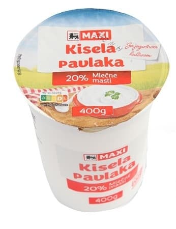 Kisela pavlaka PREMIA 20%mm 400g-slika