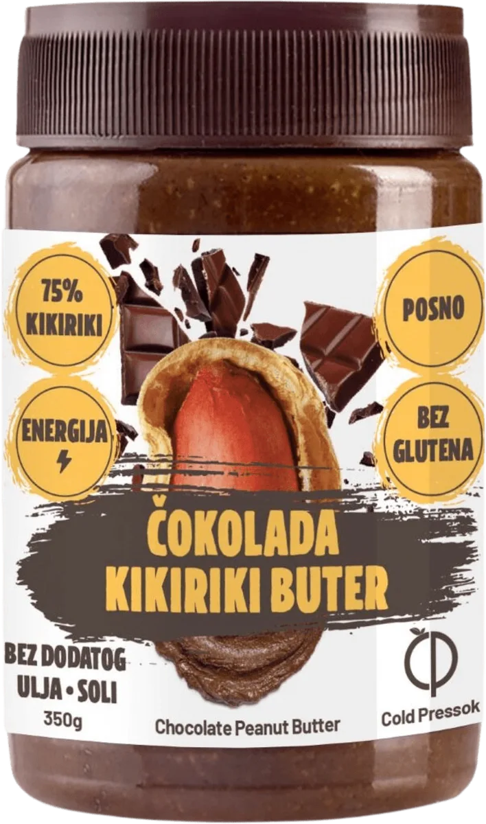 Kikiriki puter COLD PRESSOK sa čokoladom 350g-slika