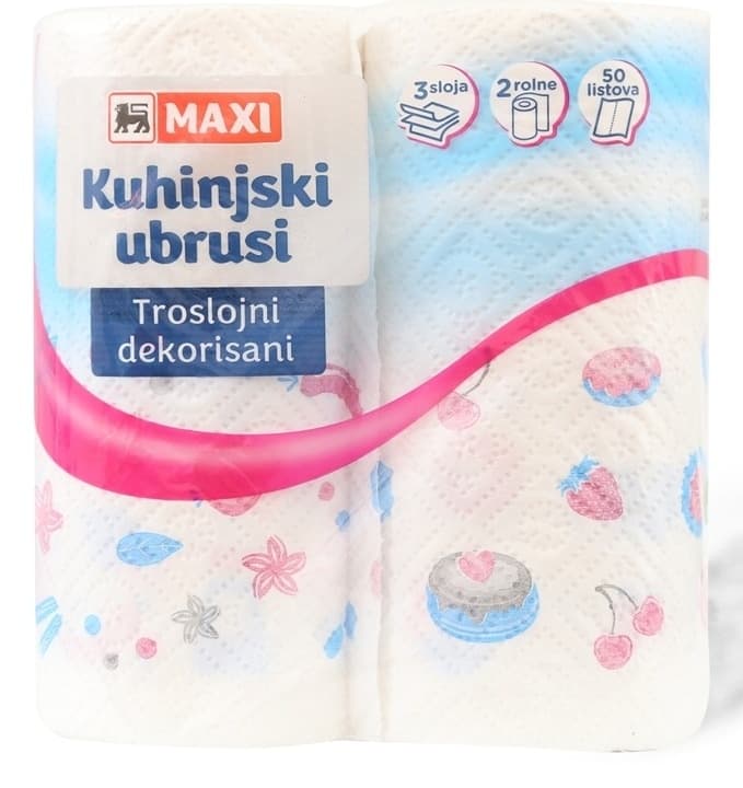 Ubrus MAXI dekorisani 3sloja 2kom-slika