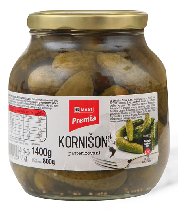 Kornišoni MAXI 1,4kg-slika