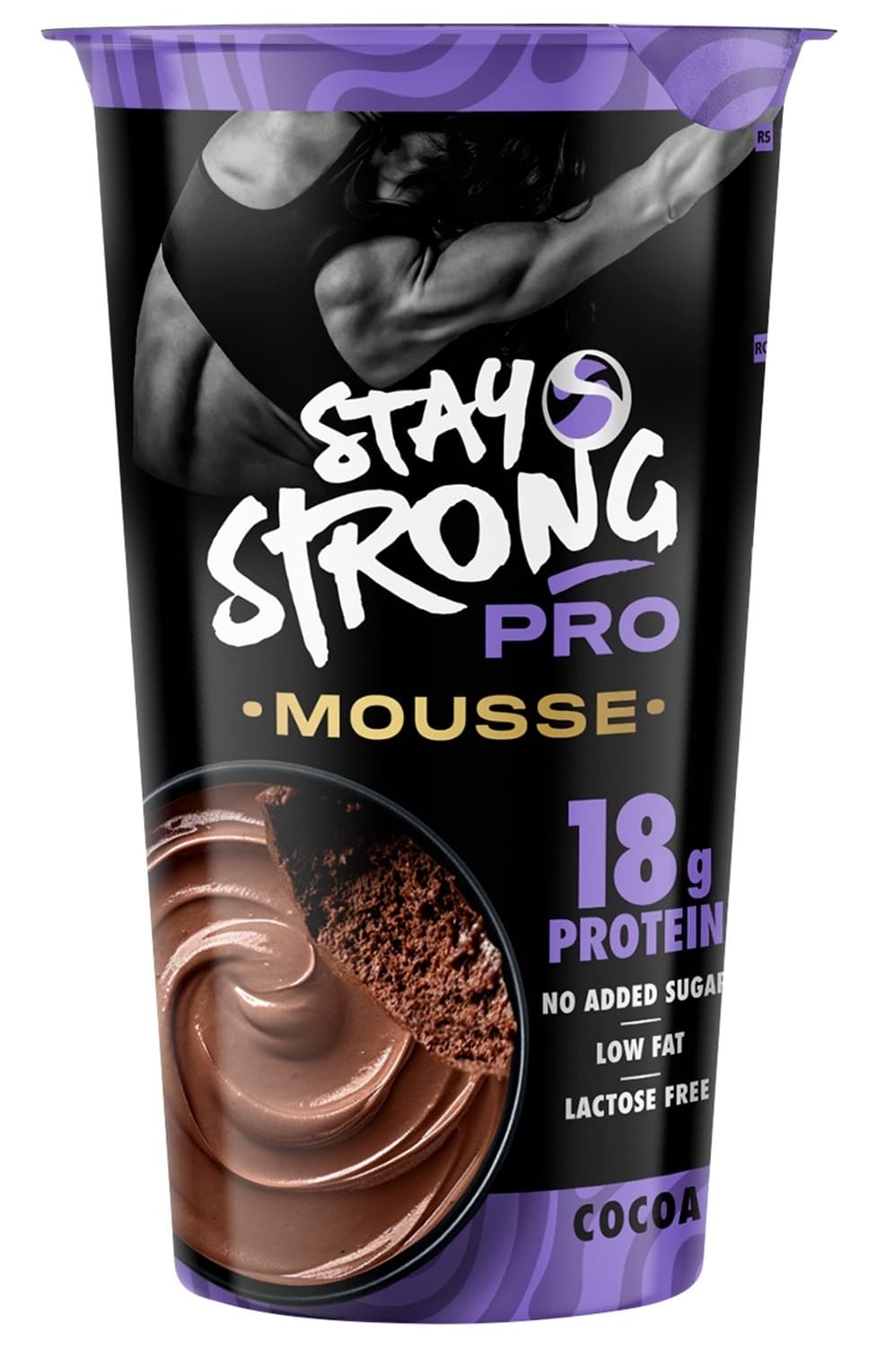 Proteing puding STAY STRONG mousse nougat 165g-slika