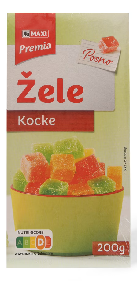 MAXI žele kocke 200g-slika