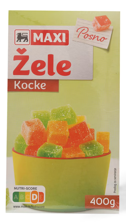 MAXI žele kocke 400g-slika