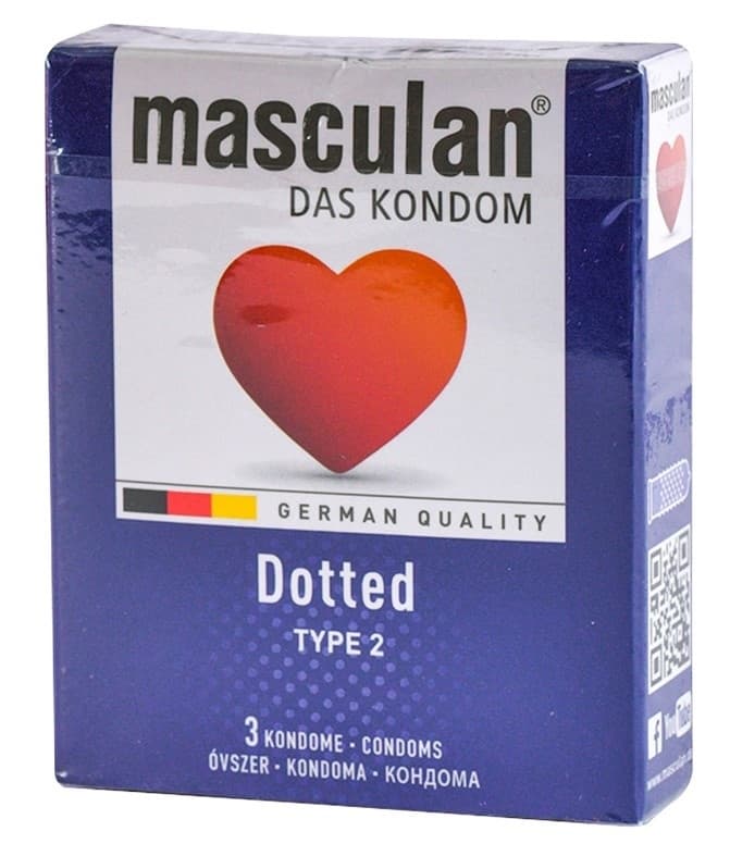 Prezervativ MASCULAN tip2 dotted 3kom-slika