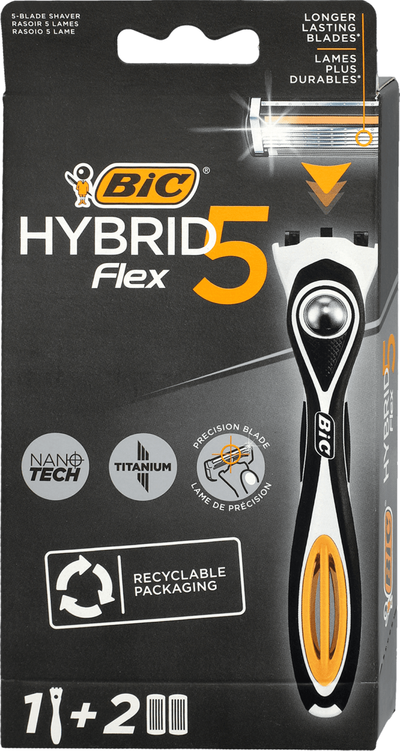 Brijac Flex5 Hybrid BIC rucica+2 dopune-slika
