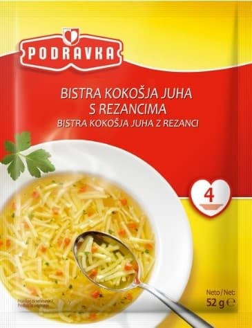 Supa PODRAVKA kokošja testenine/povrće 52g-slika