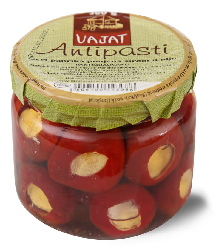 PAPRIKE ČERI SA SIROM 370G VAJAT-slika