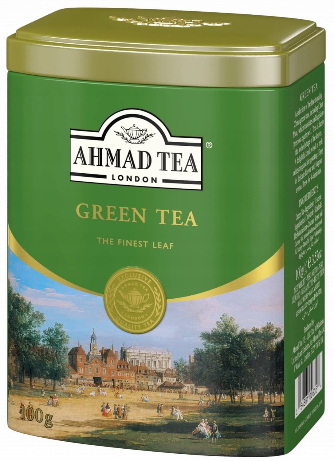 AHMAD TEA zeleni čaj limenka 100g-slika