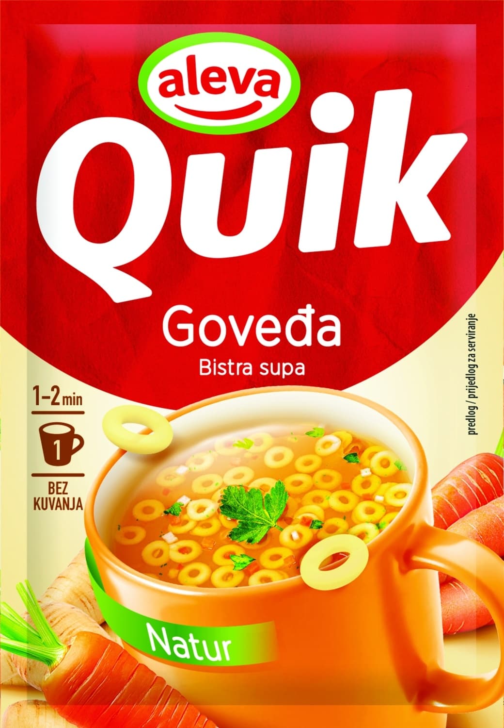 Instant supa QUIK Aleva natur goveđa 16g-slika