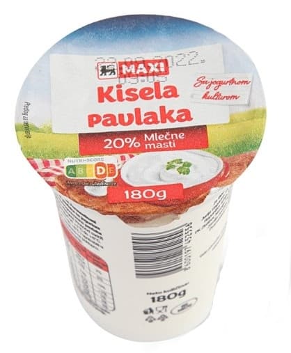 Kisela pavlaka PREMIA 20%mm 180g-slika