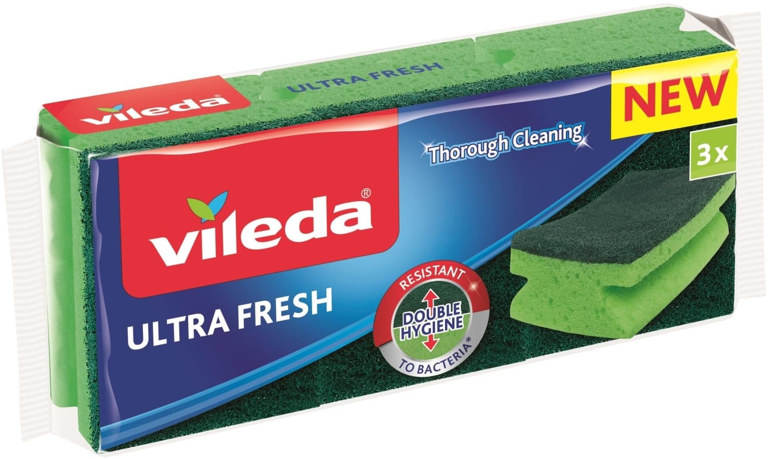 VILEDA sunđer ultra fresh high foam 3kom-slika
