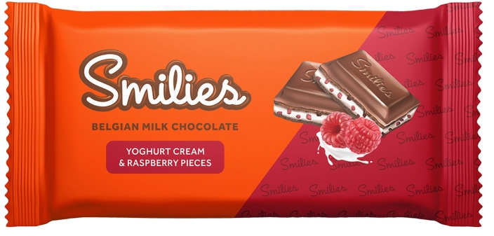 Cokolada jogurt i malina Smilies 98g-slika