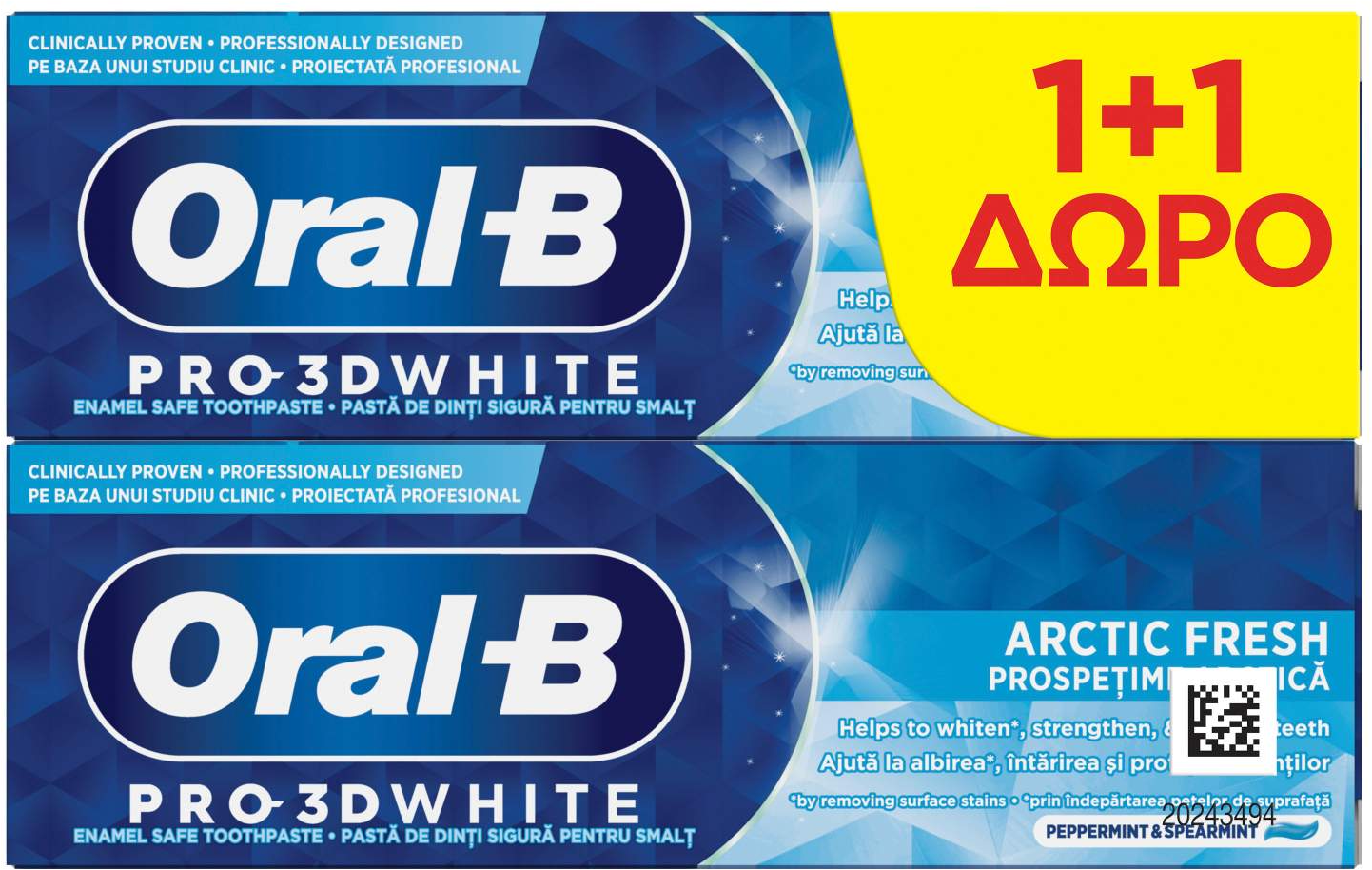 367687 Oral-B Arctic Fresh Bundle 2x75ml-slika