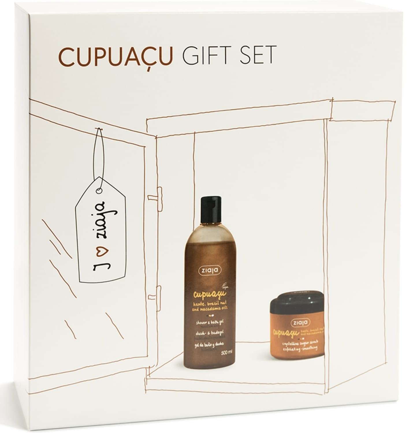 SET ZIAJA CUPUACU (SEC.PILING+TUS GEL)-slika