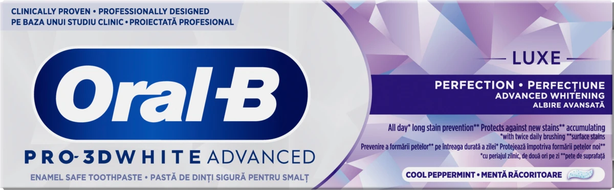 Pasta 3DW AdvLuxPerfection Oral B 75ml-slika