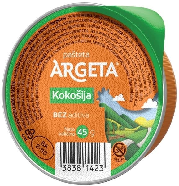 Pašteta ARGETA kokošija 45g-slika
