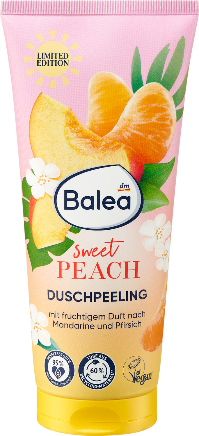 Piling za telo BALEA Sweet peach 200ml-slika