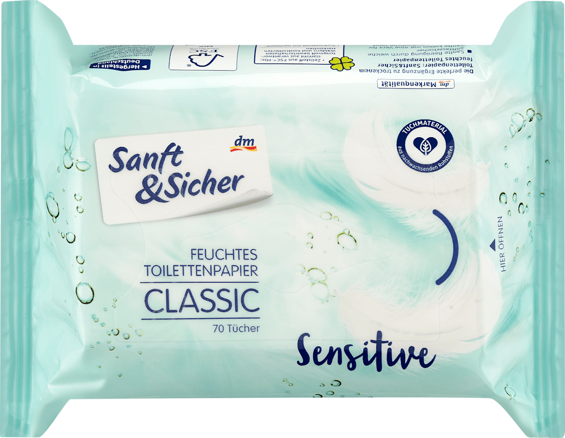 Vlažni toalet papir SANFT&SICHER classic sensitive 70kom-slika