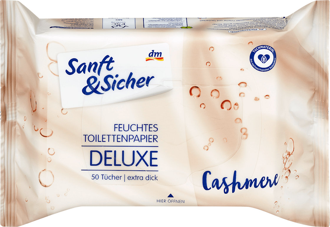 Vlažni toalet papir SANFT&SICHER deluxe kašmir 50kom-slika