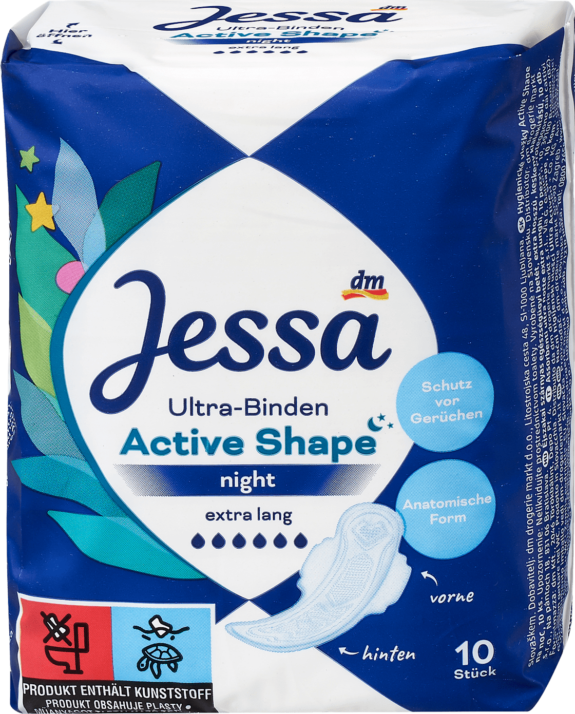 JESSA Active shape ultra noćni ulošci ekstra dugi 10kom-slika