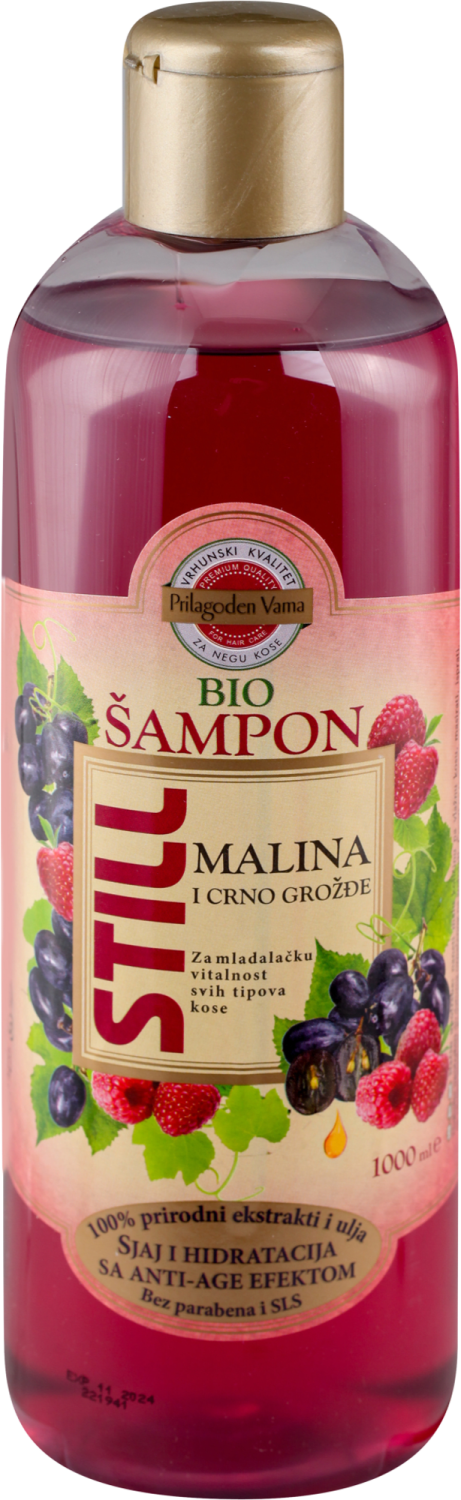 Sampon Still Bio malina&crno grozdje 1l-slika
