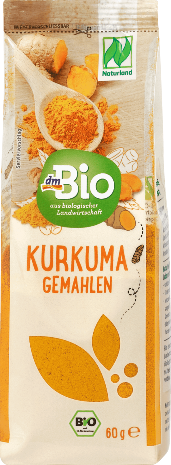 Kurkuma DM BIO Naturland mlevena 60g-slika