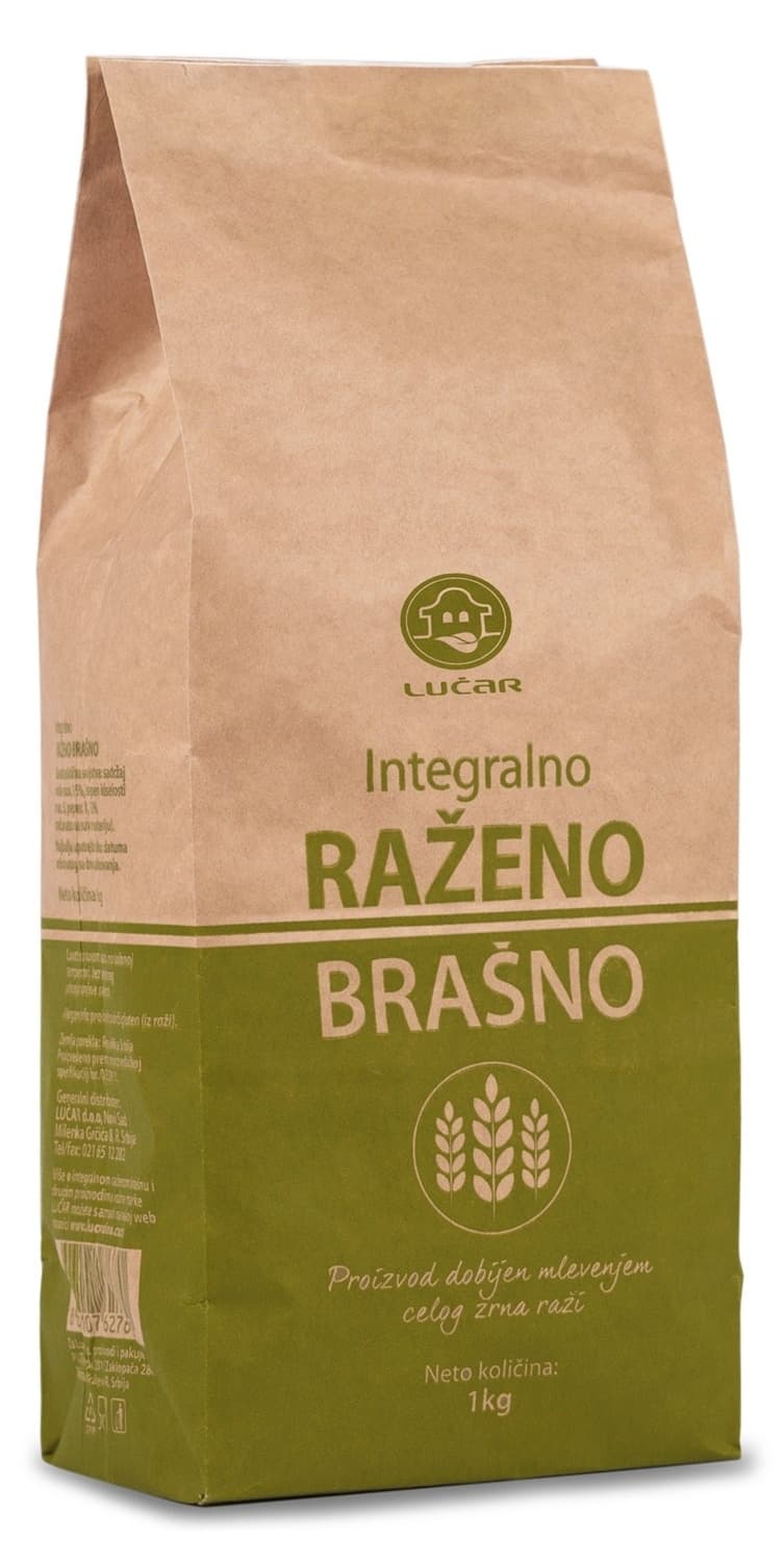 Integralno brašno LUČAR raženo 1kg-slika