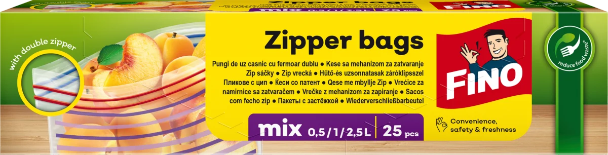 KESE ZA ZAMRZIVAČ ZIPER MIX 20KOM FINO-slika