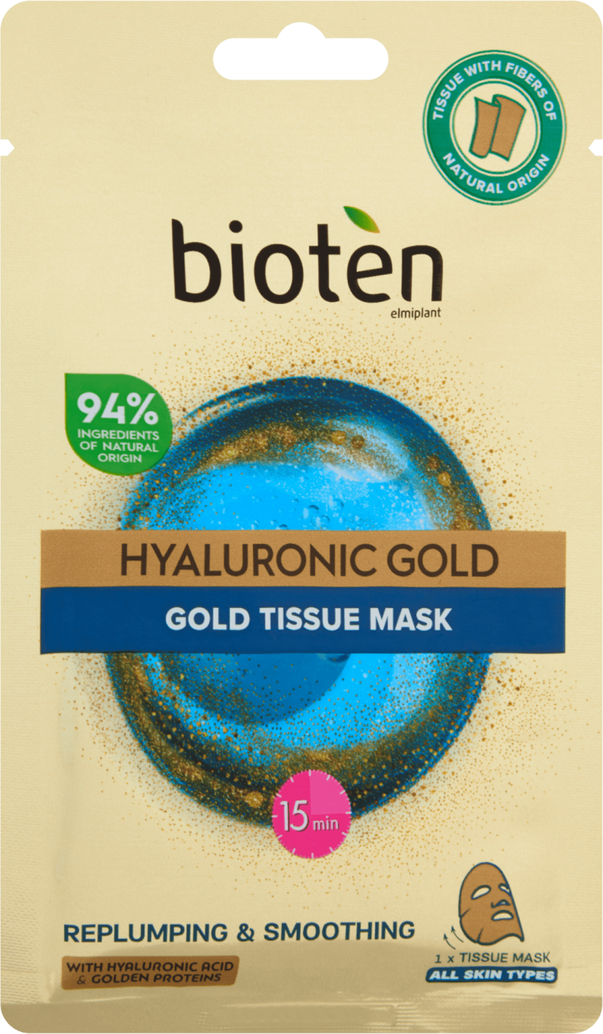 MASKA U MARAMICI BIO HYALURON GOLD 25ML BIOTEN-slika