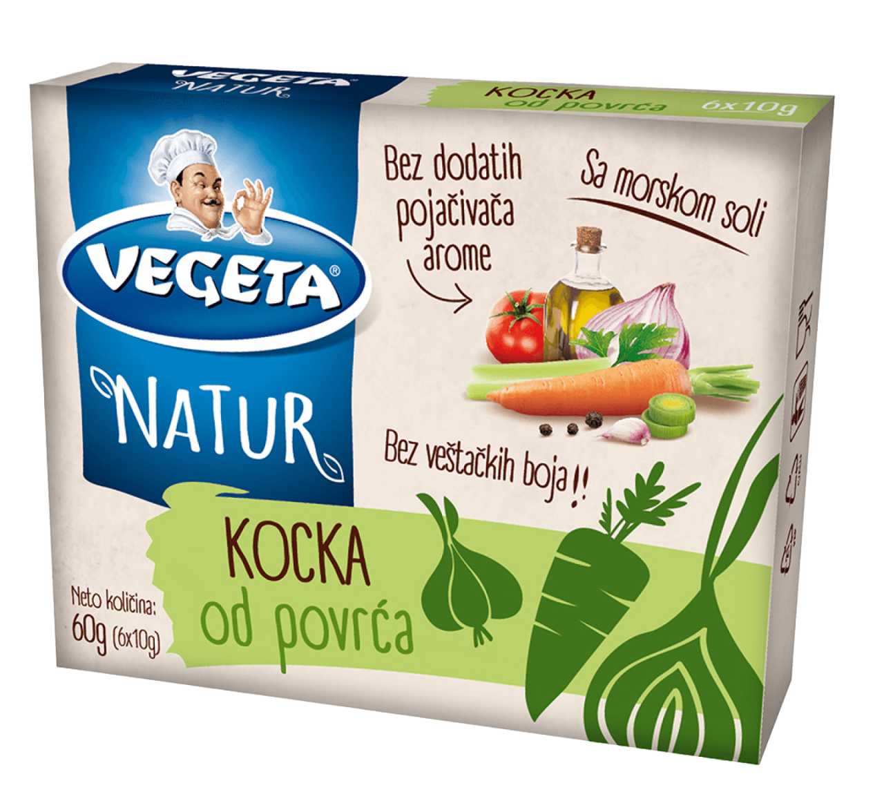 Kocka za supu VEGETA natur povrćna 60g-slika